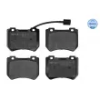 Jeu de 4 plaquettes de frein avant MEYLE 025 248 5215/W - Visuel 1