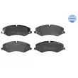 Jeu de 4 plaquettes de frein avant MEYLE 025 250 2119 - Visuel 1