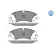 Jeu de 4 plaquettes de frein avant MEYLE 025 250 2119 - Visuel 3