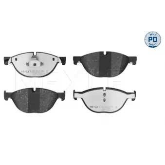 Jeu de 4 plaquettes de frein avant MEYLE 025 250 4519/PD