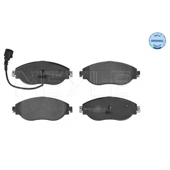 Jeu de 4 plaquettes de frein avant MEYLE 025 251 1720/W