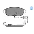 Jeu de 4 plaquettes de frein avant MEYLE 025 251 1720/W - Visuel 2