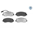 Jeu de 4 plaquettes de frein avant MEYLE 025 251 4718/PD - Visuel 1