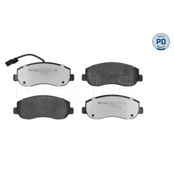 Jeu de 4 plaquettes de frein avant MEYLE 025 251 4718/PD