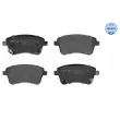 Jeu de 4 plaquettes de frein avant MEYLE 025 251 8419/W - Visuel 1