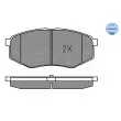 Jeu de 4 plaquettes de frein avant MEYLE 025 251 8718 - Visuel 3