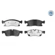 Jeu de 4 plaquettes de frein avant MEYLE 025 251 9021/PD - Visuel 1