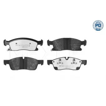 Jeu de 4 plaquettes de frein avant MEYLE 025 251 9021/PD