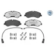 Jeu de 4 plaquettes de frein avant MEYLE 025 256 0217/PD - Visuel 1