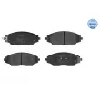 Jeu de 4 plaquettes de frein avant MEYLE 025 257 2218 - Visuel 1