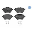 Jeu de 4 plaquettes de frein arrière MEYLE 025 258 3917 - Visuel 1