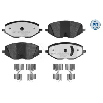 Jeu de 4 plaquettes de frein avant MEYLE 025 261 6920/PD