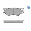 Jeu de 4 plaquettes de frein avant MEYLE 025 291 0720/W - Visuel 1