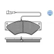 Jeu de 4 plaquettes de frein avant MEYLE 025 291 0720/W - Visuel 2