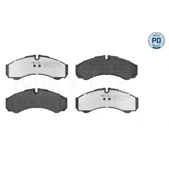 Jeu de 4 plaquettes de frein avant MEYLE 025 291 2120/PD