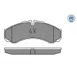 Jeu de 4 plaquettes de frein avant MEYLE 025 291 2120/PD - Visuel 2