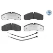 Jeu de 4 plaquettes de frein avant MEYLE 025 291 6020/PD - Visuel 1