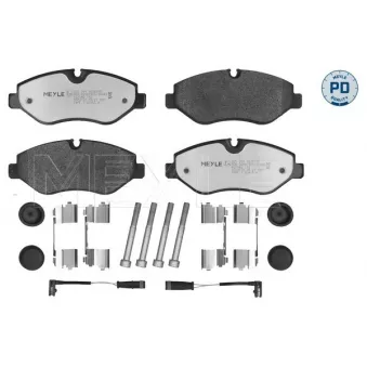 Jeu de 4 plaquettes de frein avant MEYLE 025 291 9220/PD