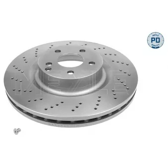 Jeu de 2 disques de frein avant MEYLE 083 521 0019/PD