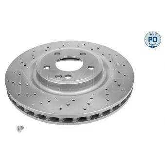 Jeu de 2 disques de frein avant MEYLE 083 521 0021/PD