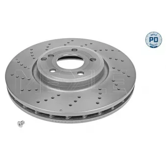 Jeu de 2 disques de frein avant MEYLE 083 521 0023/PD
