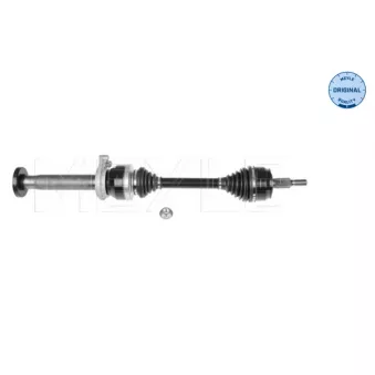 Arbre de transmission avant droit MEYLE 100 498 0804