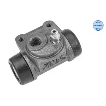 Cylindre de roue arrière gauche MEYLE 11-14 531 0007