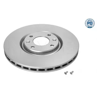 Jeu de 2 disques de frein avant MEYLE 11-15 521 0034/PD