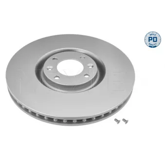 Jeu de 2 disques de frein avant MEYLE 11-15 521 0045/PD