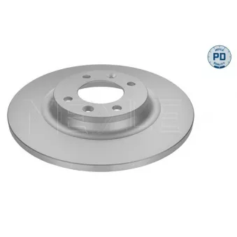 Jeu de 2 disques de frein arrière MEYLE 11-15 523 0012/PD