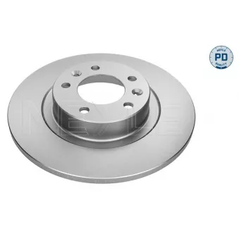Jeu de 2 disques de frein arrière MEYLE 11-15 523 0013/PD