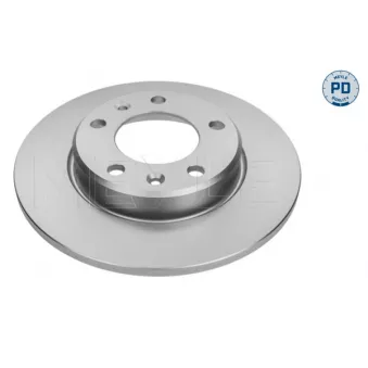 Jeu de 2 disques de frein arrière MEYLE 11-15 523 0016/PD