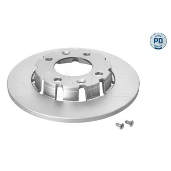 Jeu de 2 disques de frein arrière MEYLE 11-15 523 0048/PD