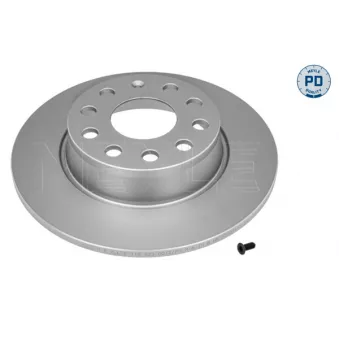 Jeu de 2 disques de frein arrière MEYLE 115 523 0012/PD