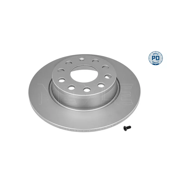 Jeu de 2 disques de frein arrière MEYLE 115 523 0012/PD