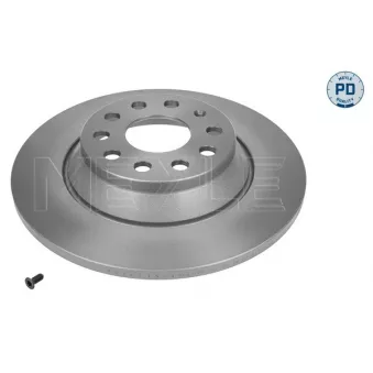 Jeu de 2 disques de frein arrière MEYLE 115 523 0013/PD