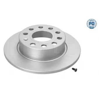 Jeu de 2 disques de frein arrière MEYLE 115 523 0018/PD