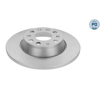 Jeu de 2 disques de frein arrière MEYLE 115 523 0025/PD