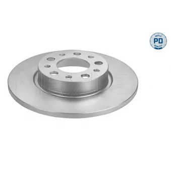 Jeu de 2 disques de frein arrière MEYLE 15-15 523 0003/PD