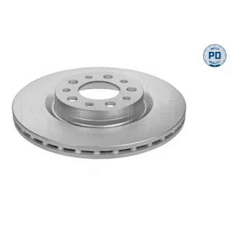 Jeu de 2 disques de frein arrière MEYLE 15-15 523 0004/PD