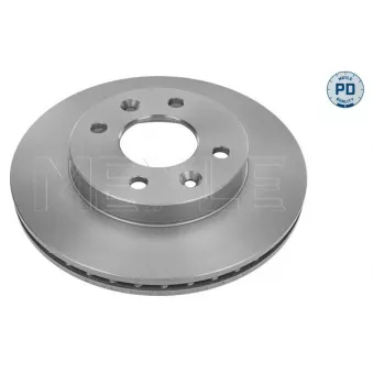 Jeu de 2 disques de frein avant MEYLE 16-15 521 0037/PD