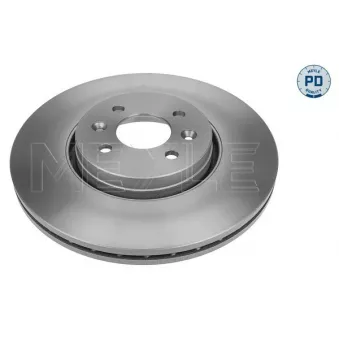 Jeu de 2 disques de frein avant MEYLE 16-15 521 0038/PD