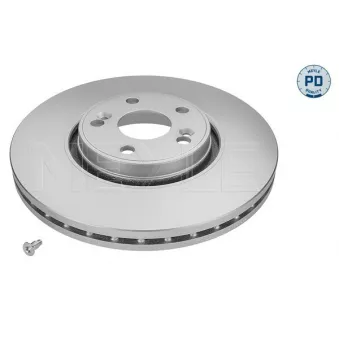 Jeu de 2 disques de frein avant MEYLE 16-15 521 0044/PD