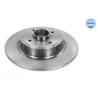 Jeu de 2 disques de frein arrière MEYLE 16-15 523 0003 - Visuel 1