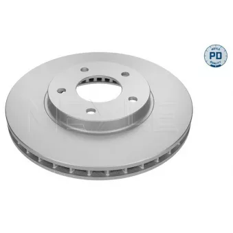Jeu de 2 disques de frein avant MEYLE 18-15 521 0005/PD