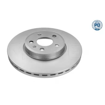 Jeu de 2 disques de frein avant MEYLE 183 521 0001/PD