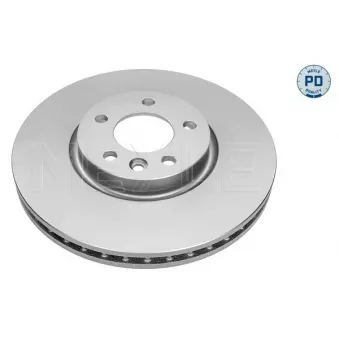 Jeu de 2 disques de frein avant MEYLE 183 521 0024/PD