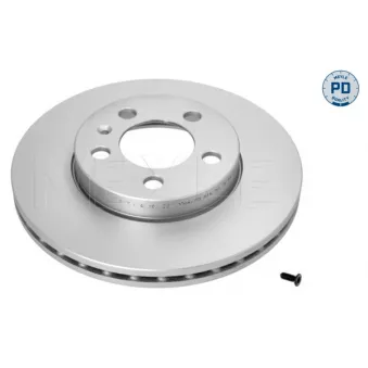 Jeu de 2 disques de frein avant MEYLE 183 521 0069/PD