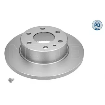 Jeu de 2 disques de frein arrière MEYLE 215 523 0023/PD