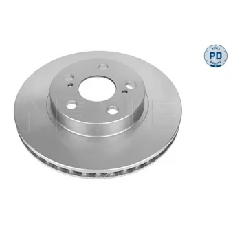 Jeu de 2 disques de frein avant MEYLE 30-15 521 0123/PD